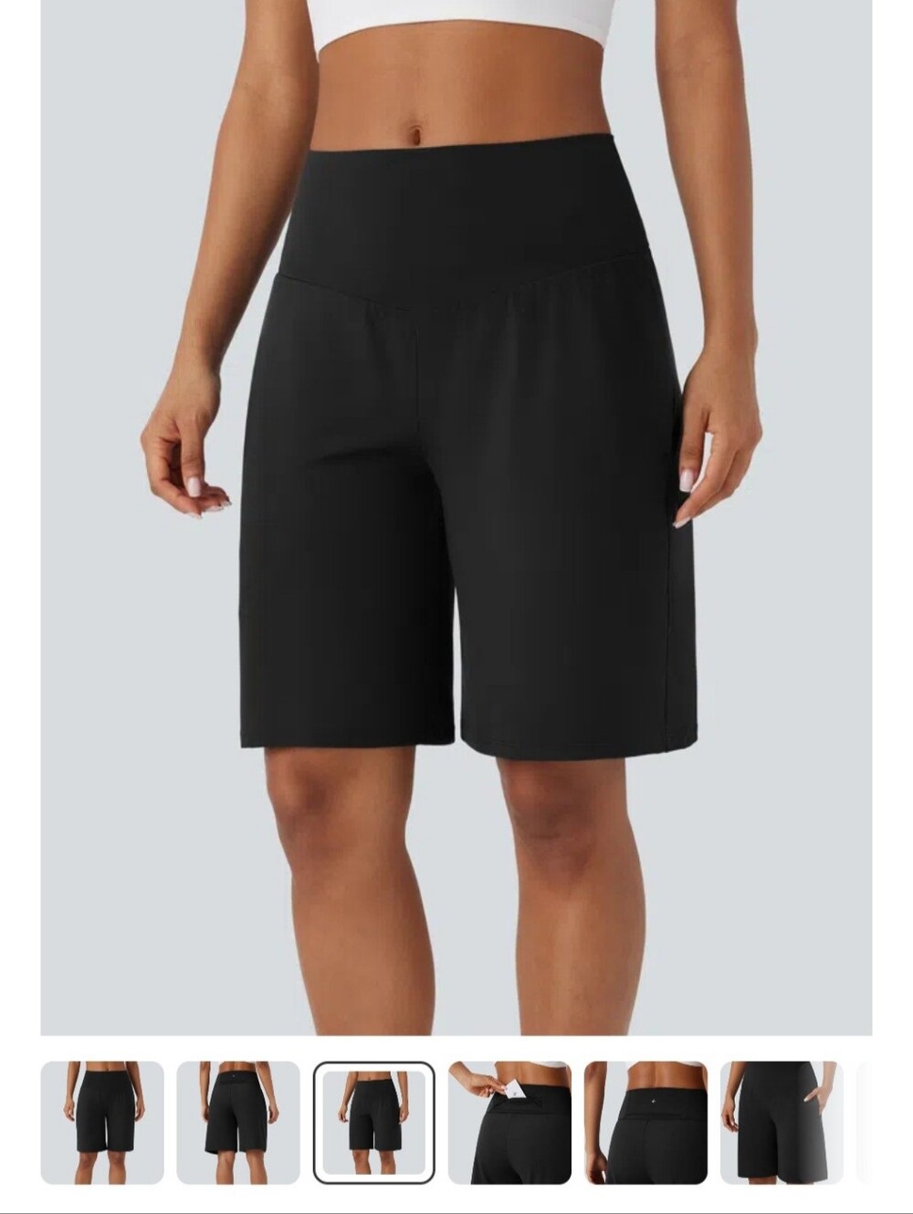 NWT High Waisted Flowy Bermuda Shorts